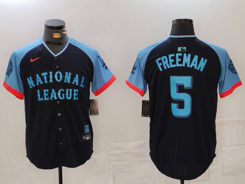 Men Los Angeles Dodgers #5 Freeman Blue All star 2024 Nike MLB Jersey style 81555->los angeles dodgers->MLB Jersey